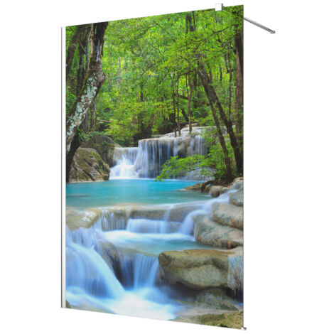 Stickers paroi de douche dépoli - Cascades - 150 x 200 cm