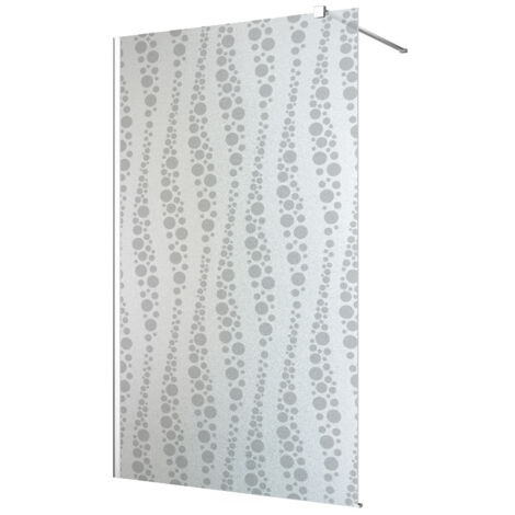 Stickers paroi de douche dépoli - Design - 50x100 cm