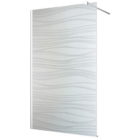 Stickers paroi de douche dépoli - Vagues - 70x200 cm