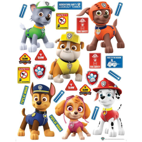 Stickers - Pat'Patrouille - Toute l'équipe - 65 CM x 85 CM