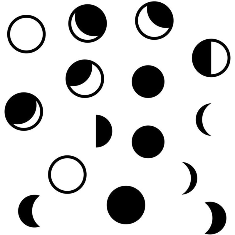 Roommates - Stickers - Phases De La Lune- Hauteur 92.71 cm
