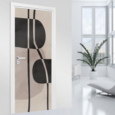 Stickers pour porte - Design - 63 x 205 cm - Adhésif + Protection BRILLANTE