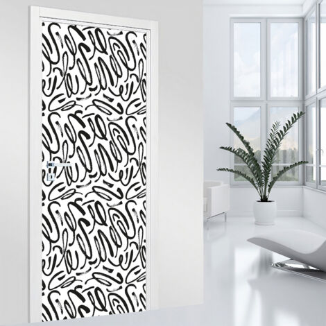 Stickers pour porte - Graphique - 83 x 205 cm - Adhésif MAT