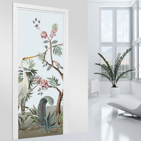 Stickers pour porte - Jungle - 63 x 205 cm - Adhésif MAT