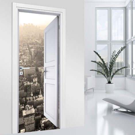 Stickers pour porte - New York - 63 x 205 cm - Adhésif MAT