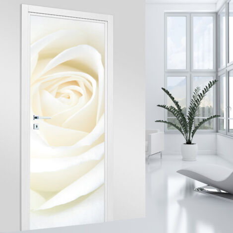 Stickers pour porte - Rose - 63 x 205 cm - Adhésif MAT