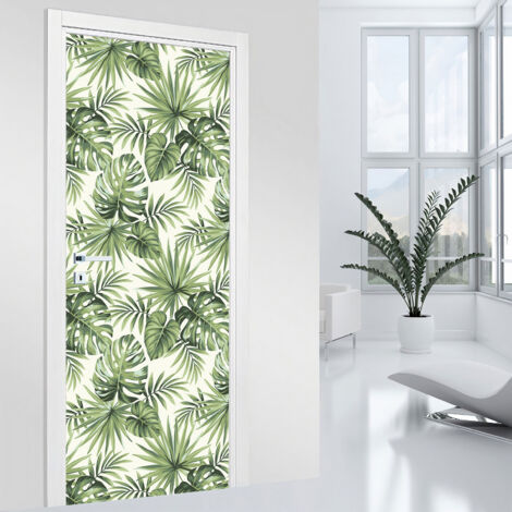 Stickers pour porte - Tropical - 63 x 205 cm - Adhésif MAT
