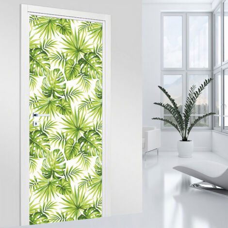 Stickers pour porte - Tropical - 63 x 205 cm - Adhésif MAT