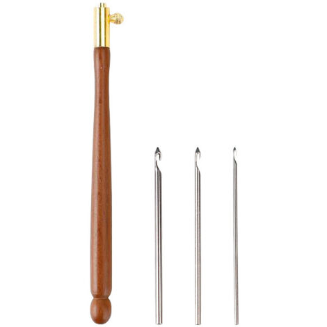 Sticknadel mit 3 Nadeln (1 mm/1 mm/1,2 mm) für Stickperlen