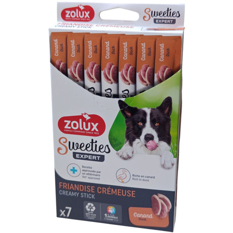 Sticks crème de Canard 7 x 14 g pour chien Zolux
