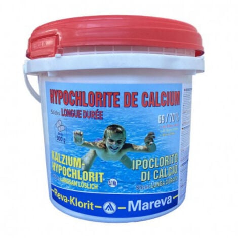 Sticks d'hypochlorite de calcium MAREVA - 300g - 4,8kg - 132006U