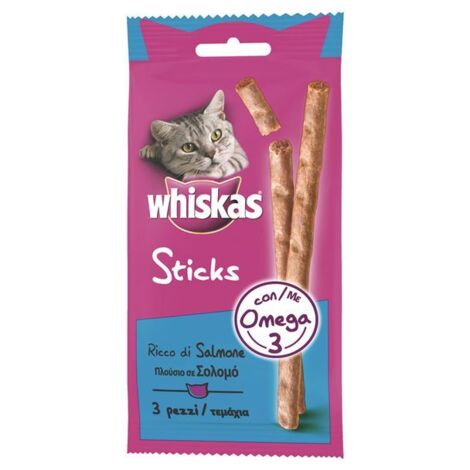 Sticks Gatto Adulto - Whiskas - Gusto: Salmone e Latte