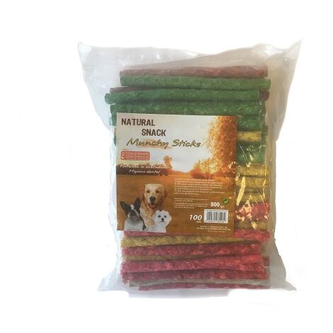 Sticks SANDIMAS TASTY 800g masticables para perros (100 Uds)