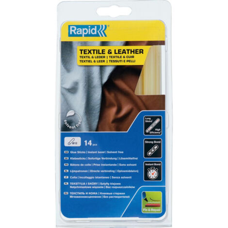 Sticks Textil Y Cuero Adhesiva Ř 12 X 190 Mm 14 Unidades Blister Rápido