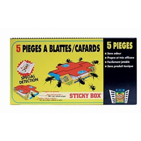 Sticky-box Trappola per scarafaggi set da 5 efficace e sicura