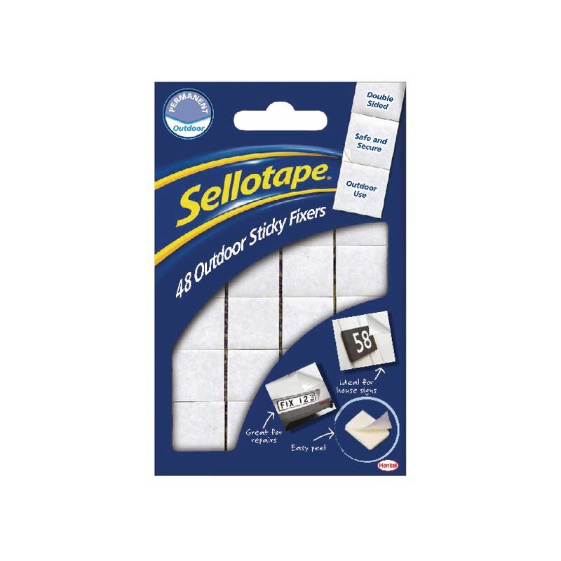 Sellotape Sticky Fixers Outdoor Pk48 - SE3792