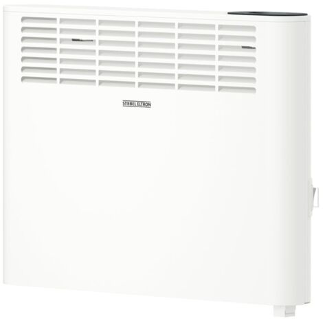 STIEBEL ELTRON Convettore da parete CNS 1500 Plus LCD, 1,5 kW per circa 20 m², certificato TÜV, display LCD, timer settimanale, riscaldamento elettrico a risparmio energetico, bianco, 205856