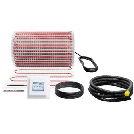 Stiebel Eltron Fußbodentemperierung FTM 200/2 Set Plus, Heizfläche von 2m2, 400W Leistung bei 230V