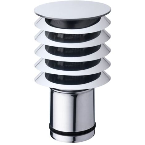 STIEBEL ELTRON Lamellenhaube für Außen-/Fortluft,Edelstahl, DN 160