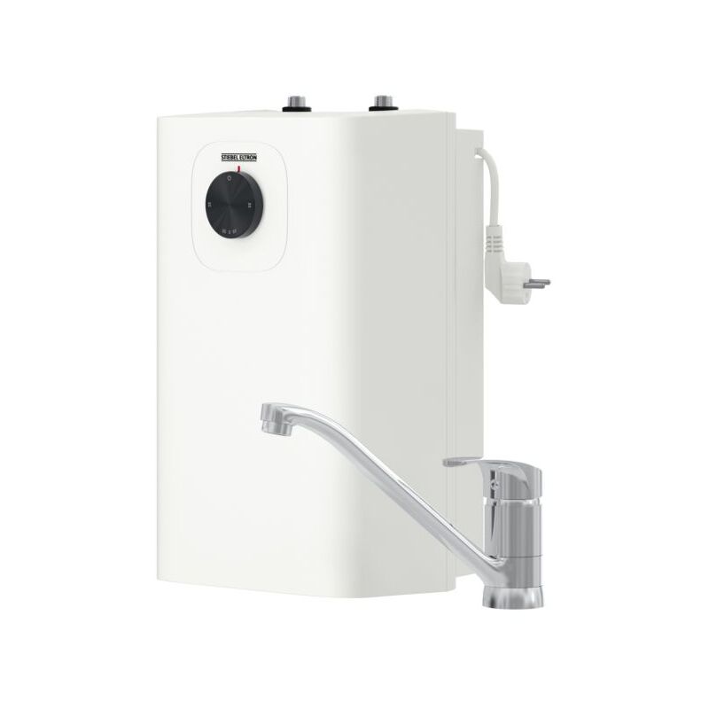 Stiebel Eltron - Kleinspeicher sans pression snu 5 Plus avec mitigeur mae-k pour évier, fonction anti-goutte et thermostop, avec bouchon, chaudière