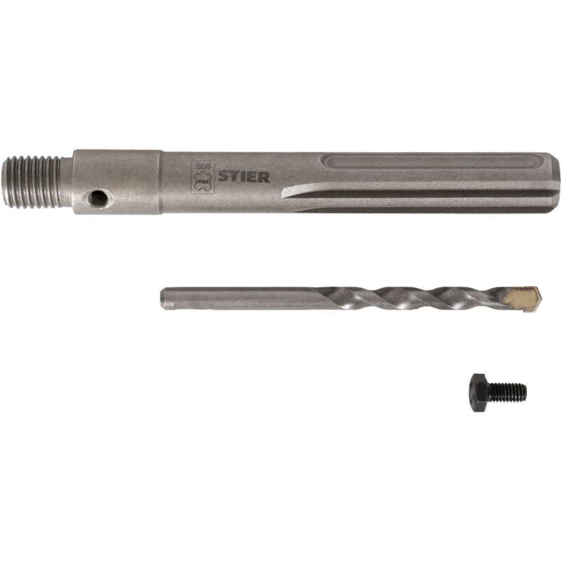 Image of Aufnahmeschaft SDS-Max M16 160 mm inkl. Zentrierbohrer für Hohlbohrkronen. - Stier