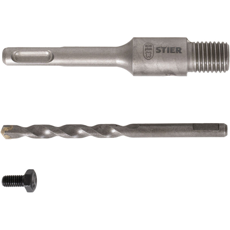 Image of Aufnahmeschaft SDS-Plus M16 110 mm inkl. Zentrierbohrer für Hohlbohrkronen - Stier