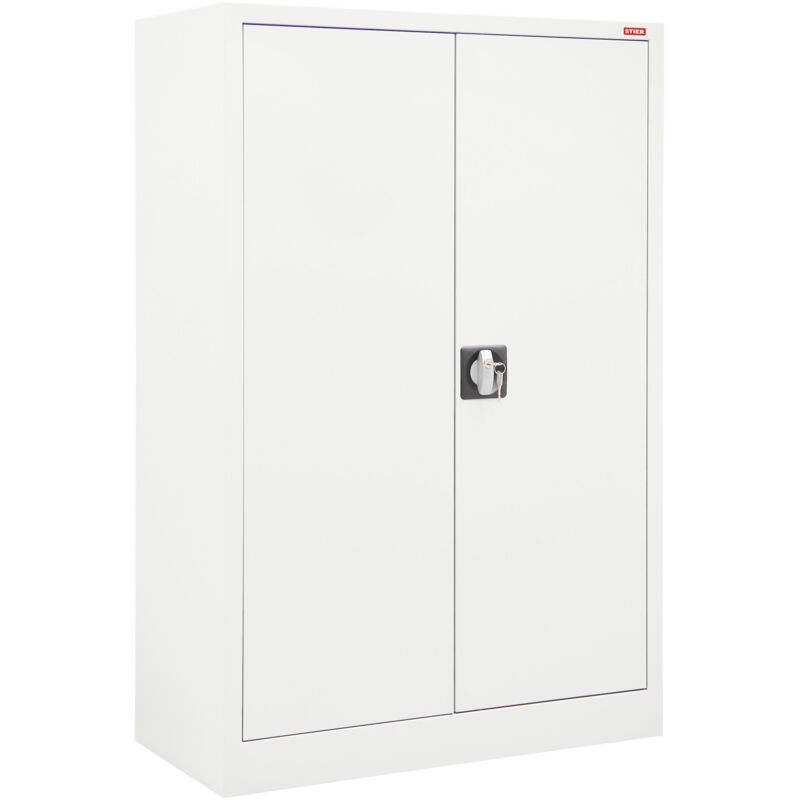 Image of Beistellschrank mit 2 Fachböden 1200x920x420mm lichtgrau verschweißt - Stier
