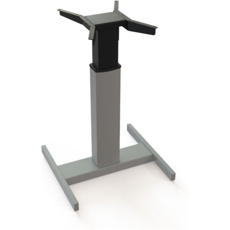 STIER Elektrisch Höhenverstellbares Gestell, für 80x80 cm Tischplatte, Höhenverstellbarkeit von 66-118 cm, praktisch für kleine, flexible Arbeitsbereiche, robust und benutzerfreundlich