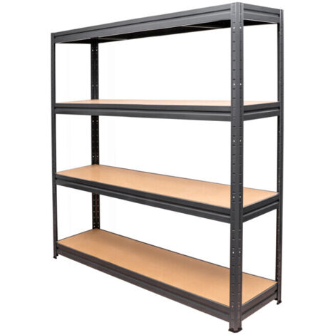 STIER Étagère à charges lourdes, charge maximale par étagère 500 kg, HxlxP 1770x1800x450 mm, rayonnage de stockage, rayonnage d'atelier, étagère à outils, étagère de cave, étagère à emboîtement