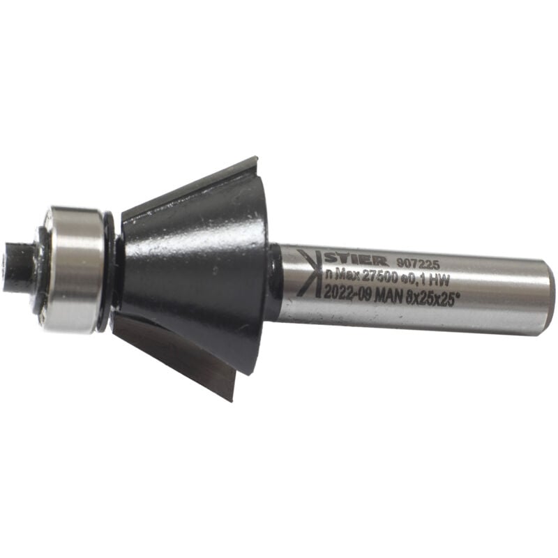 Image of Stier - Fasefräser 25° x D25 x S8 mm hm (hw)