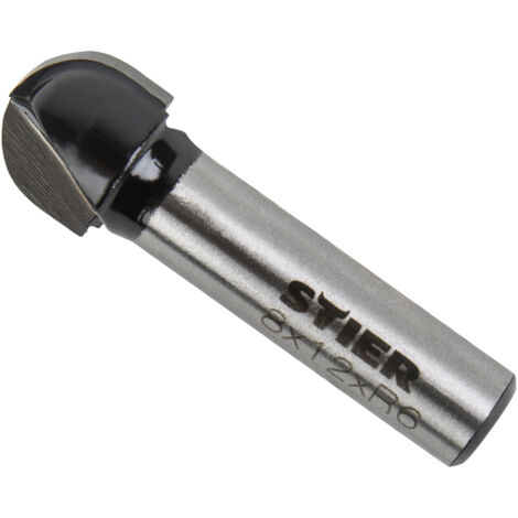 STIER Hohlkehlfräser HM (HW), Ø 12 mm, Schaft Ø 8 mm