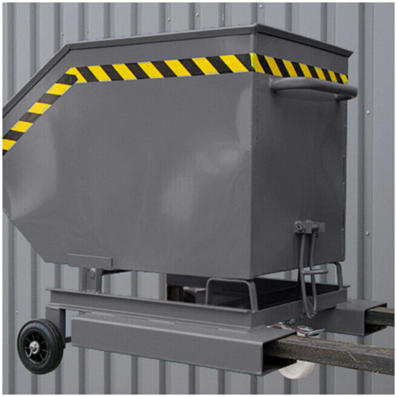 Image of Kastenwagen mit Rollen + Einfahrtaschen 300kg 500l anthrazitgrau - Stier