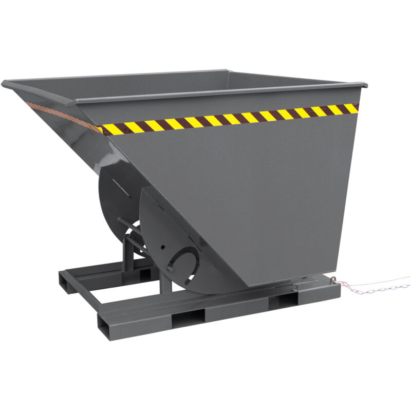 Image of Kippbehälter hohe Bauhöhe 750l 1000kg anthrazitgrau - Stier
