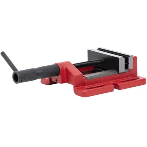 STIER Maschinenschraubstock, Backen-B. 120 mm, Spann-W. 110 mm, V-Nut für Rundmaterialien, 1250 N Spannkraft, 5,4 kg