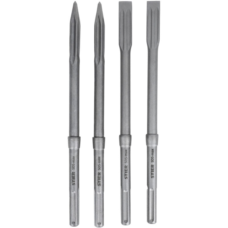 Image of Stier - Meißel-Set SDS-max 4-tlg. 400 x 25 mm / 400 mm