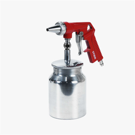 STIER Sandstrahlpistole, 5 - 10 bar, Sandstrahlgerät, Sandstrahler, Düsendurchmesser 3 mm, Luftbedarf 120 l/min, für Körnung 0,2 - 0,8 mm, entfernt Rost & Farbe