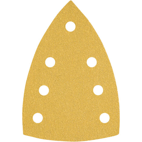 STIER Schleifblätter Universal Delta, 100 x 150, P180, 50 Stk., 7-Loch, Korund, Latexhaltiges flexibles C-Papier
