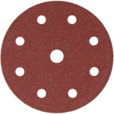 STIER Schleifscheiben Holz D125 / P80 / 8-Loch / 25 Stk., Schleifpapier, Exzenterschleifpapier, Exzenterschleifscheiben, 125mm