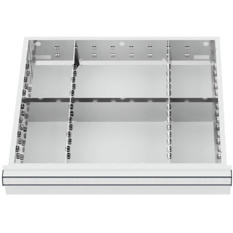 STIER Schubladeneinteilung Metalleinteilung BLH 200-300 mm Innenmaß 500x450 mm 6 Fächer