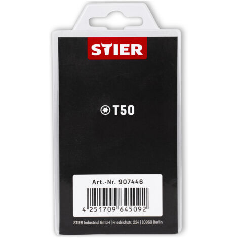 STIER TORX-Bit-Großpackung T50