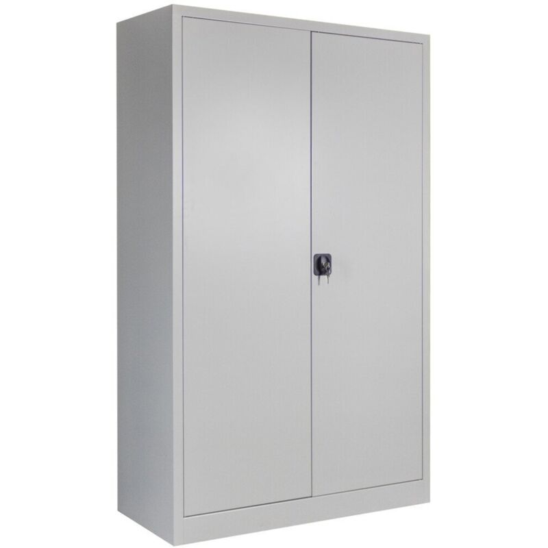 Image of STIER Universalschrank Premium mit 4 verz. Einlegeböden 1950x1200x500mm lichtgrau