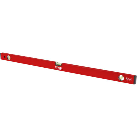 STIER Wasserwaage 100 cm Aluminium ± 1,0 mm/m drei Libellen