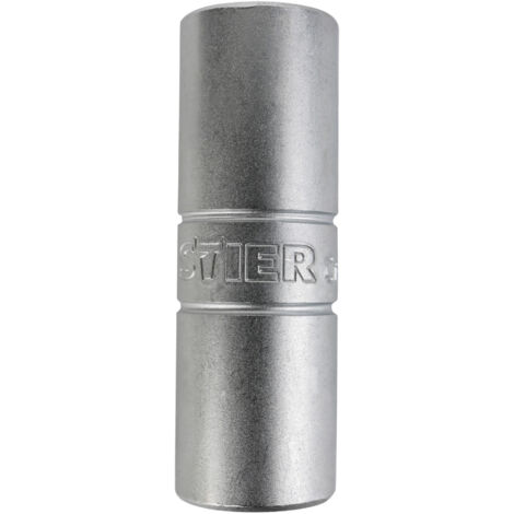 STIER Zündkerzen-Steckschlüsseleinsatz 1/2'', SW 16 mm, 16-er Nuss, Zündkerzennuss