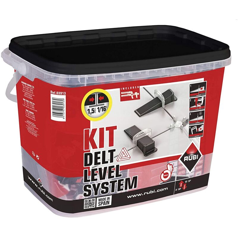 Image of Rubi Delta Level System Flansch 3–12 x 0,5 mm, Beutel mit 400 Einheiten