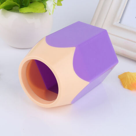 Stifte- und Schreibtisch-Organizer-Topf, XXL-Modell aus robustem Kunststoff, Abmessungen 10 x 7,5 cm für Stifte und kleine Gegenstände, Farbe Lila, 1 Stück pro Packung.