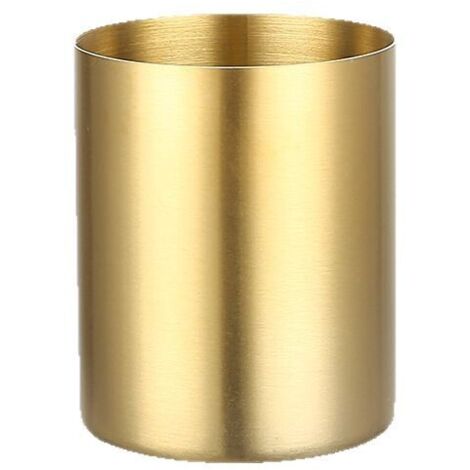 Stiftehalter, Schreibtisch-Organizer, goldener Stiftehalter, Stiftehalter, Büro-Schreibwarenbehälter, Tischvasen, Blumentopf, Make-up-Pinselhalter, Gold