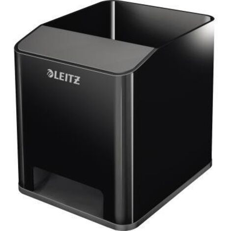 Stiftekcher Duo Color 9 x 10 x 10,1 cm (B x H x T) Polystyrol schwarz/grau