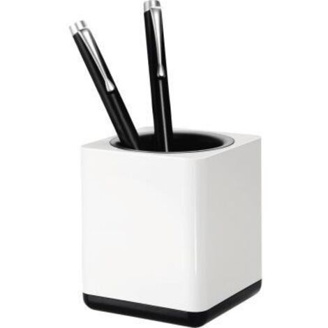 Stifteköcher i-Line 7,9 x 9,6 x 7,9 cm (B x H x T) ABS Kunststoff weiß/schwarz