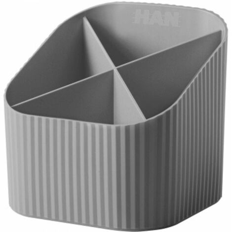 Stifteköcher Re-X-LOOP 11,1 x 10,5 x 11,1 cm (B x H x T) Polypropylen 100 % recycelt dunkelgrau