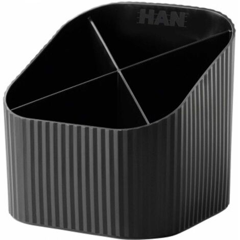 Stifteköcher Re-X-LOOP 11,1 x 10,5 x 11,1 cm (B x H x T) Polypropylen 100 % recycelt schwarz